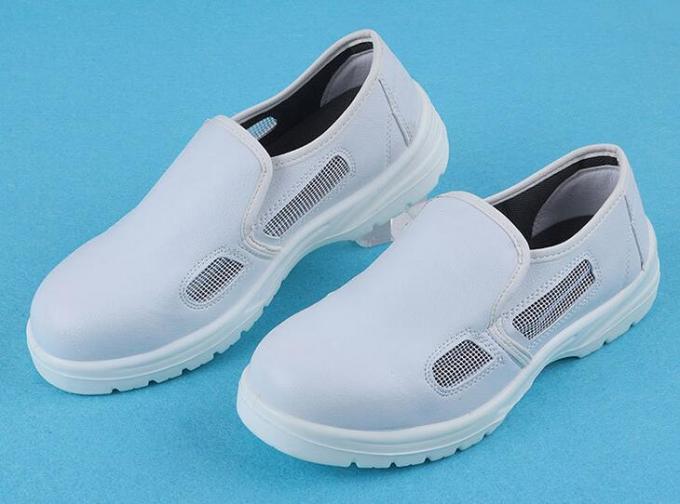 290mm Esd Static Dissipative Shoes Breathable Four Mesh Side Open 1
