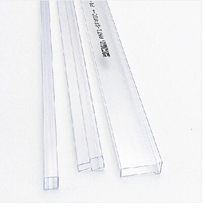 Square PVC Anti Static Tube , Electronic Components Plastic Shipping Tubes