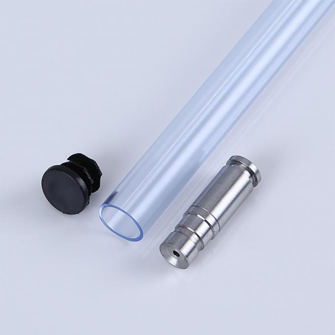 Hard Clear Square PVC IC Packaging Tube , Plastic Anti Static Tube