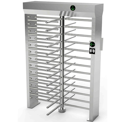 Cross Rotary Safety 304 Stainless Steel Turnstile Fingerprint / QR Code