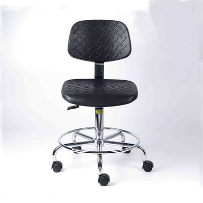 Premium Pu Leather ESD Lab Stool with High-Density Foam