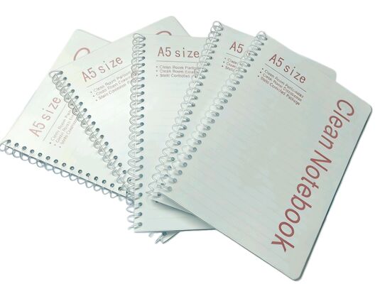 Dust - proof and anti - static A5 spiral - bound notebooks with dust - free paper inner pages are suitable for use in laboratorie