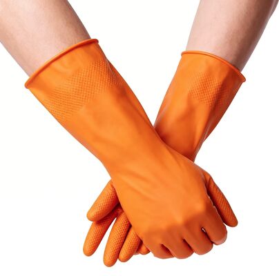 Custom Industrial Grade Latex-Free Examination Blue/Orange Disposable Powder-Free 100% Nitrile Gloves