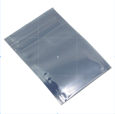 Open Top Cleanroom ESD Anti Static Bags Aluminium Foil Ziplock