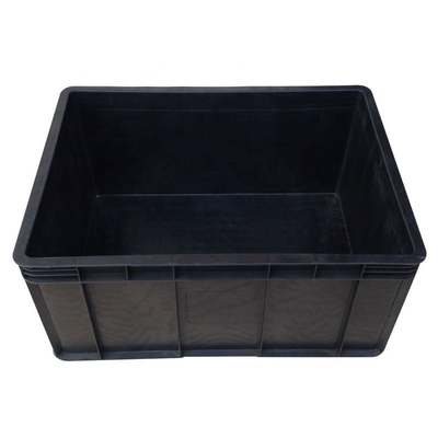 Black Safe ESD Plastic Trays Bins Recyclable  Conductive Stacking