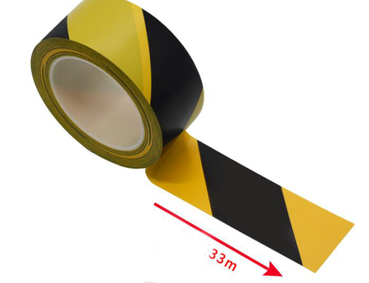 Clean Room Esd Floor Marking Tape Yellow Black 17mm 33mm 50mm