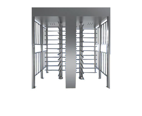 Anti-Climbing Full Height Security Turnstile with LED Display - Heavy Duty for Military & High-Security Facilities