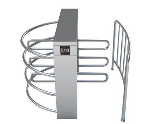Heavy Duty 120° Rotating Turnstile - Stainless Steel, Rustproof, for Railway/Train Station Security