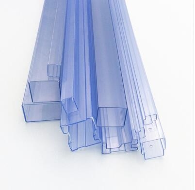 Square PVC Anti Static Tube , Electronic Components Plastic Shipping Tubes