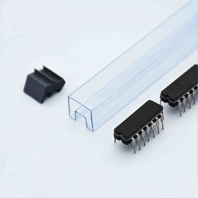 Clear Soft PVC Anti Static IC Tubes Custom High Level Environmentally Friendly