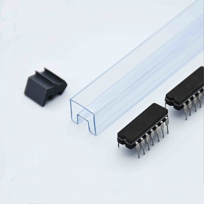 Transparent Rectangular ESD Anti-Static Tubes for IC Chip Shipping & Packaging