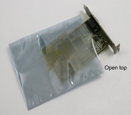 Translucent Electronic Packaging ESD Plastic Bag Metallic Laminated Static Shielding