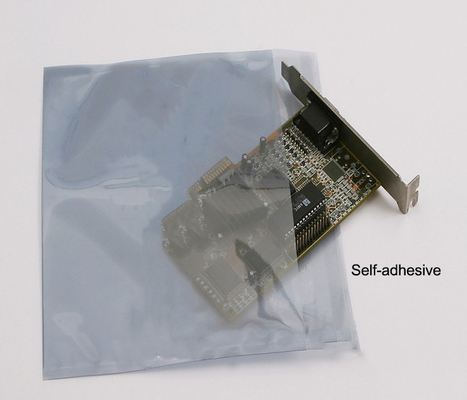 Translucent Electronic Packaging ESD Plastic Bag Metallic Laminated Static Shielding