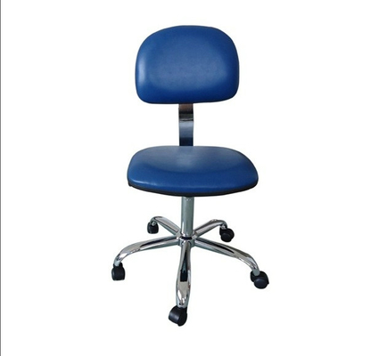 High Strength Durable Aluminum ESD Lab Chair With Nylon Pulleys 360 Degree Rotation