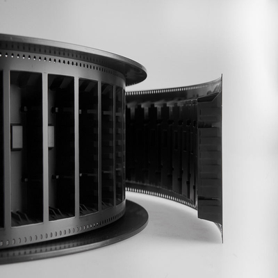 Polystyrene PS Packaging Solution Black or Clear Embossed Film Tape with 10E5 or NO