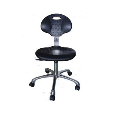 Industrial Black ESD Lab Chair - Adjustable Height with PU Foam Seat