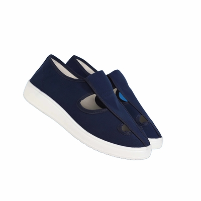 PU Anti Static Breathable Canvas Work Shoes With Comfortable Soft Bottom