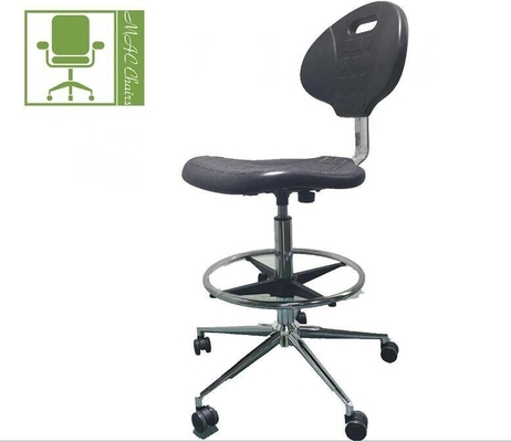 ESD Stool Chair Ergonomic Design and Adjustable Height for Comfort and Posture Support in Specialized Work Environments