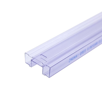 Transparent Perforated PVC / PETG IC Plastic Packaging Tube Square Pipe