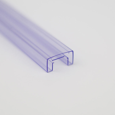 Transparent Perforated PVC / PETG IC Plastic Packaging Tube Square Pipe