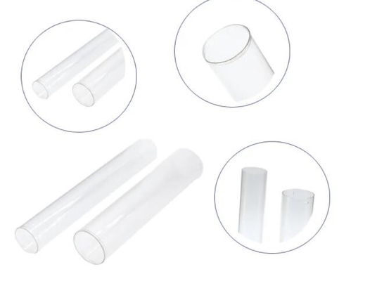Transparent Round PETG / PVC Plastic Clear Packaging Tube 10E6-10E11