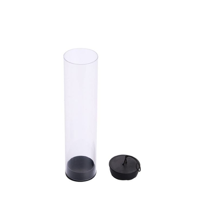 PETG / PVC Transparent Round Plastic Clear Packaging Tube For Electric Wire
