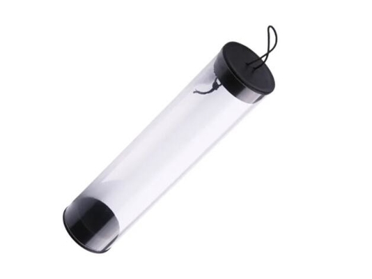 PETG / PVC Transparent Round Plastic Clear Packaging Tube For Electric Wire