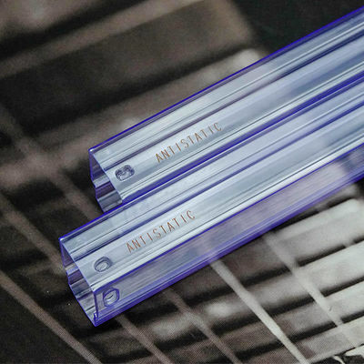 Transparent Rectangular ESD Anti-Static Tubes for IC Chip Shipping & Packaging