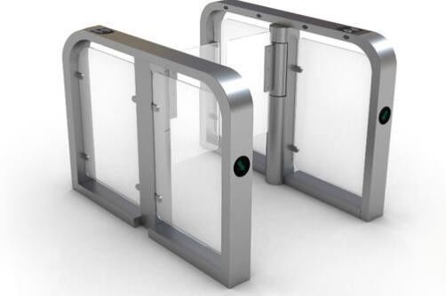 Outdoor ESD Turnstile Arc Shape Brake Cylinder Pendulum 304 Stainless Steel