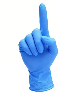 Custom Industrial Grade Latex-Free Examination Blue/Orange Disposable Powder-Free 100% Nitrile Gloves