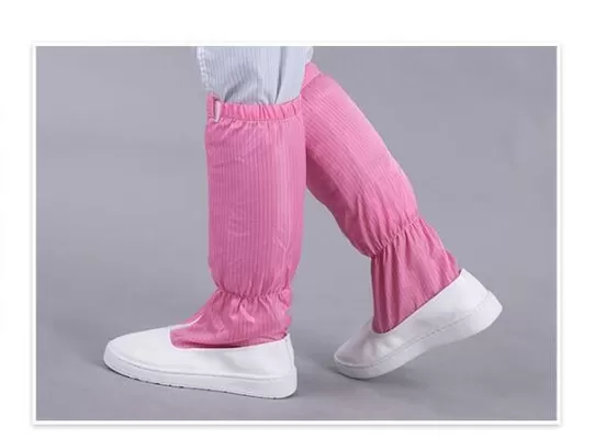 Antistatic Long Leg Boots Clean Room Shoes Pu Leather Size 35-50