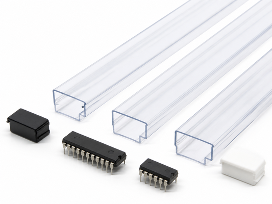 Clear Soft PVC Antistatic IC Tube for DIP Chip Packaging