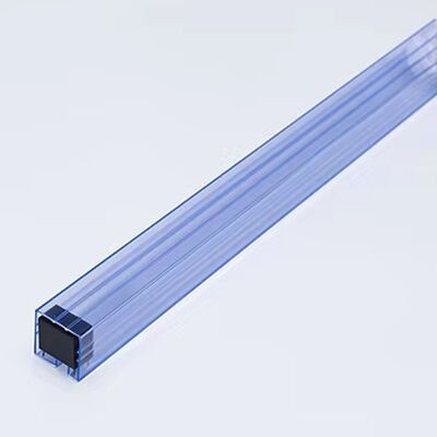 Transparent ESD PVC Square IC Packaging Tubes Custom Size for Component Storage
