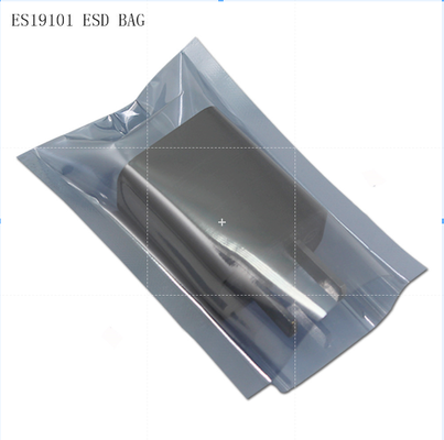 Open Top Cleanroom ESD Anti Static Bags Aluminium Foil Ziplock
