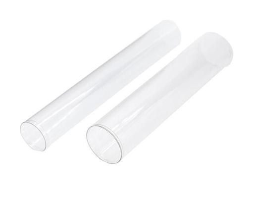 PC ESD Tube Plastic Cylinder Packaging Tubes 12CM 1500CM Length