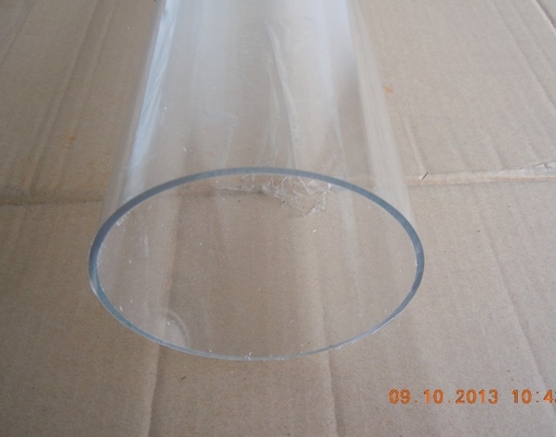 PET PETG ESD Tube , Clear Candy Tubes With Caps CMYK Print