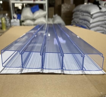 Flexible Esd Clear Pvc Tube Packaging Rectangular Length 300mm-600mm