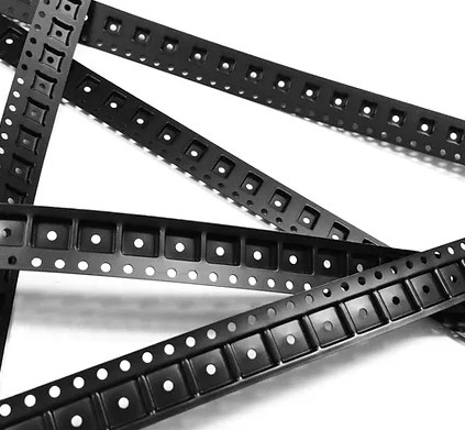 Antistatic SMT Carrier Tape Reel black For Fuse Bead Capacitor