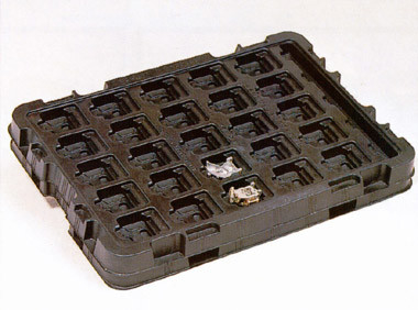 Lightweight Blister Packaging Box , 10E4-10E11 ESD Chocolate Blister Tray