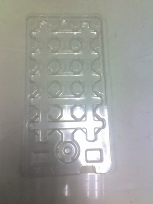 Lightweight Blister Packaging Box , 10E4-10E11 ESD Chocolate Blister Tray