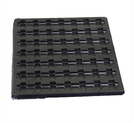Black Blister Packaging Box , Esd Trays For Pcb Conductive Non Taste