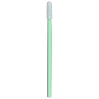 Sponge Head Cleanroom Accessories Green Plastic Handle Foam Swab
