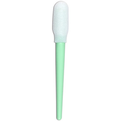 PP Foam Head Cleanroom Swab - Green Plastic Handle, ESD Safe, for Precision & IPA Cleaning