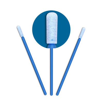 Cleanroom Sponge Head Green Plastic Handle Cleaning Swab For Keyboard