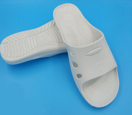 Pvc / Spu Esd Anti Static Slipper Black anti slip for Clean room