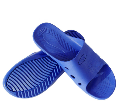 Pvc / Spu Esd Anti Static Slipper Black anti slip for Clean room