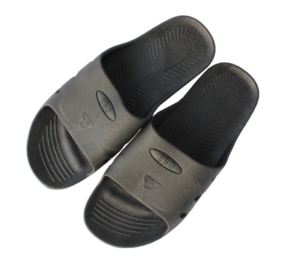 Pvc / Spu Esd Anti Static Slipper Black anti slip for Clean room