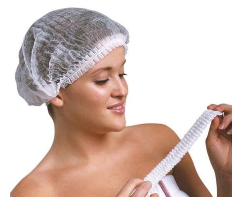 Disposable Non-Woven Bouffant Cap / Hair Net for Medical Use, CE Certified, 18” 19” 21” 24” Sizes