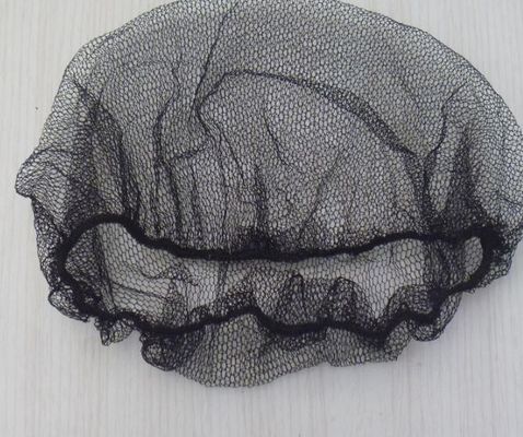 Disposable Nylon Mesh Hair Net Cap - 21 Inch, Breathable, for Cleanroom, Lab & Food Service (Black/White/Blue)
