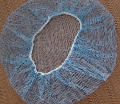 Mesh Fabric Cleanroom Accessories 21&quot; Disposable Nylon Net Cap